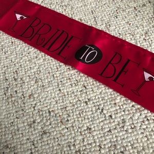 Pink Bride to Be Sash - pack of two